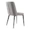 Armen Living Maine Contemporary Dining Chair in Matte Black Finish and Gray Fabric, PK2 LCMNSIGR - alternate 5